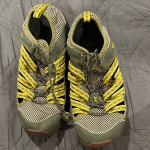 Chaco Kids Water Shoes with Yellow and Green